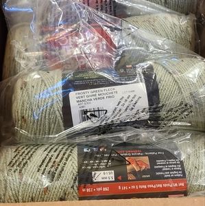 Red Heart Super Saver Frosty Green Fleck yarn